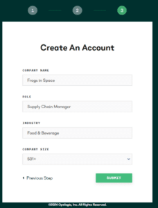 Create an Account Example