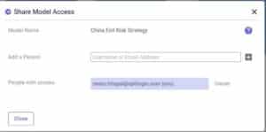 Sharing Model Access in Cosmic Frog